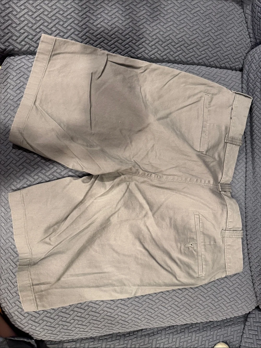 J. Crew Light Gray Flat-Front Cotton Shorts